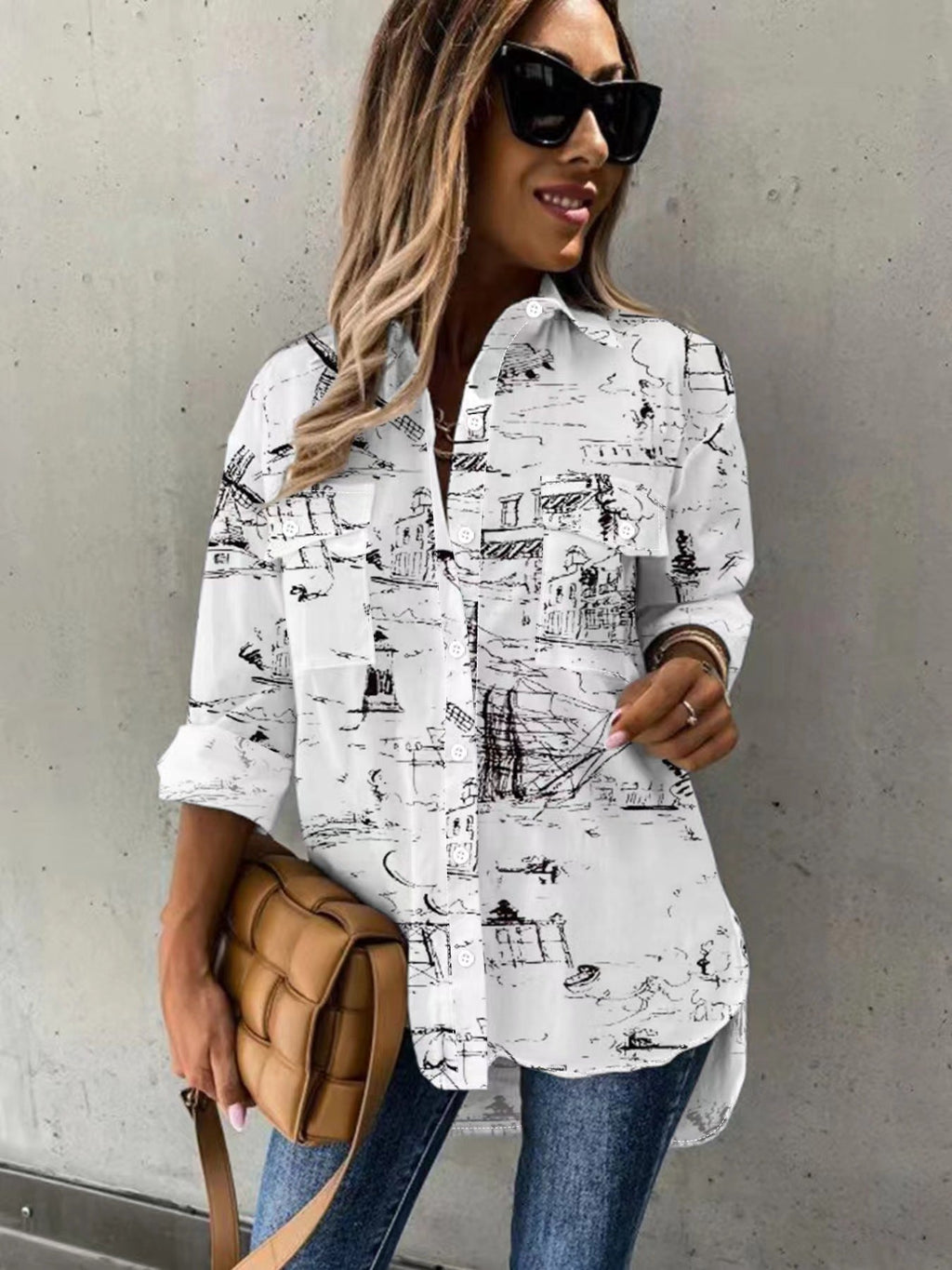 👚 Plus Size Women's Long Sleeve Two-Piece Casual Set