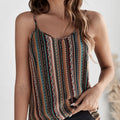 Women’s Geographical Print Retro Camisole Top
