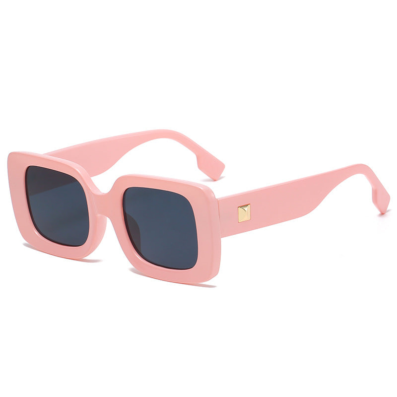 Retro Square Large Frame Sunglasses – INS Style Shades