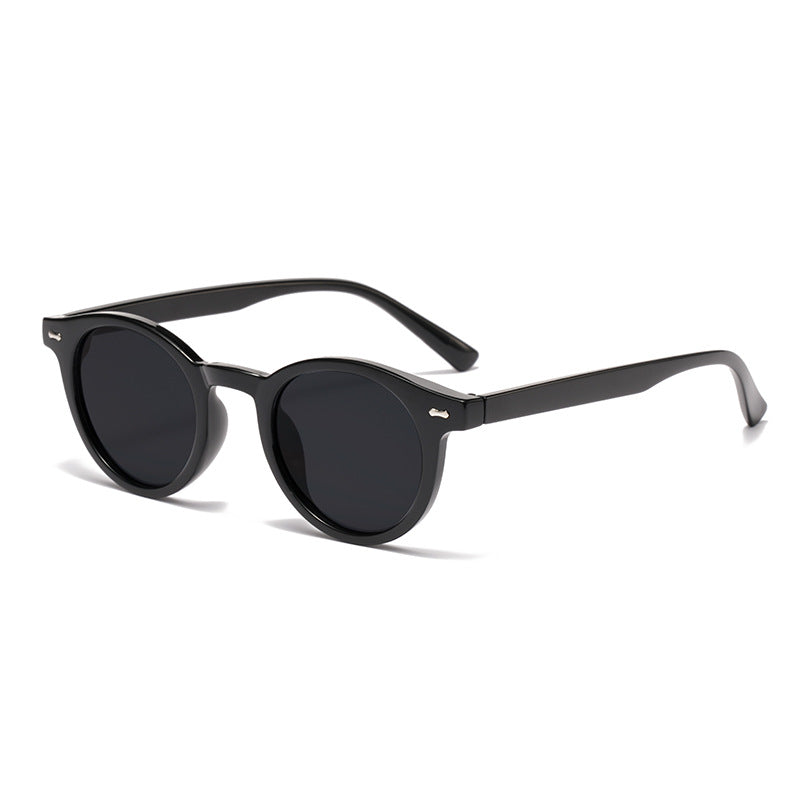 Retro Round UV400 Sunglasses – European Style Tinted Frames