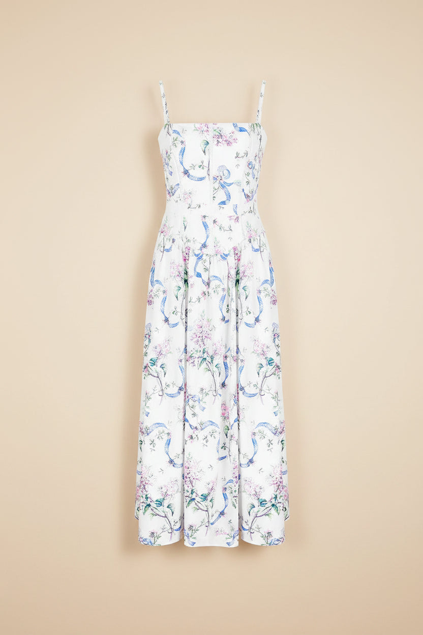 Printed Strapless Backless Maxi Dress – Fitted Long Dress