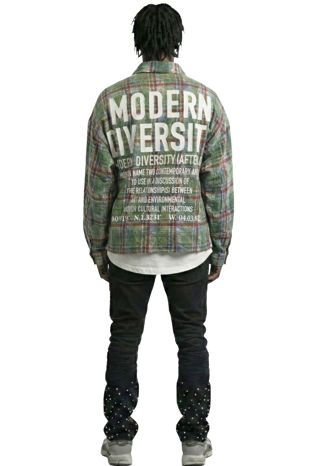 WELD Long Sleeve Washed Flannel Crop Top Button Down Shirt