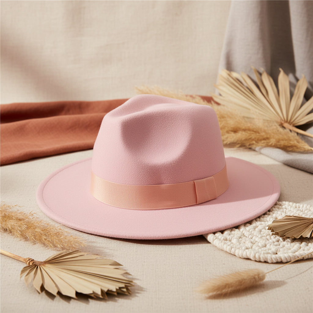 Wide Brim Bell Crown Wool Hat – Unisex Sun & Warmth Hat
