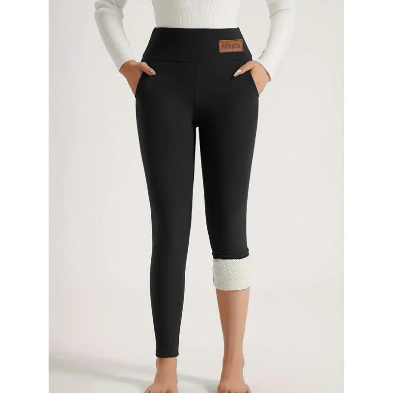 Women’s High-Waist Fleece-Lined Warm Leggings