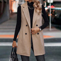 🖤 Women’s Sleeveless Blazer Vest – Trendy Business Casual