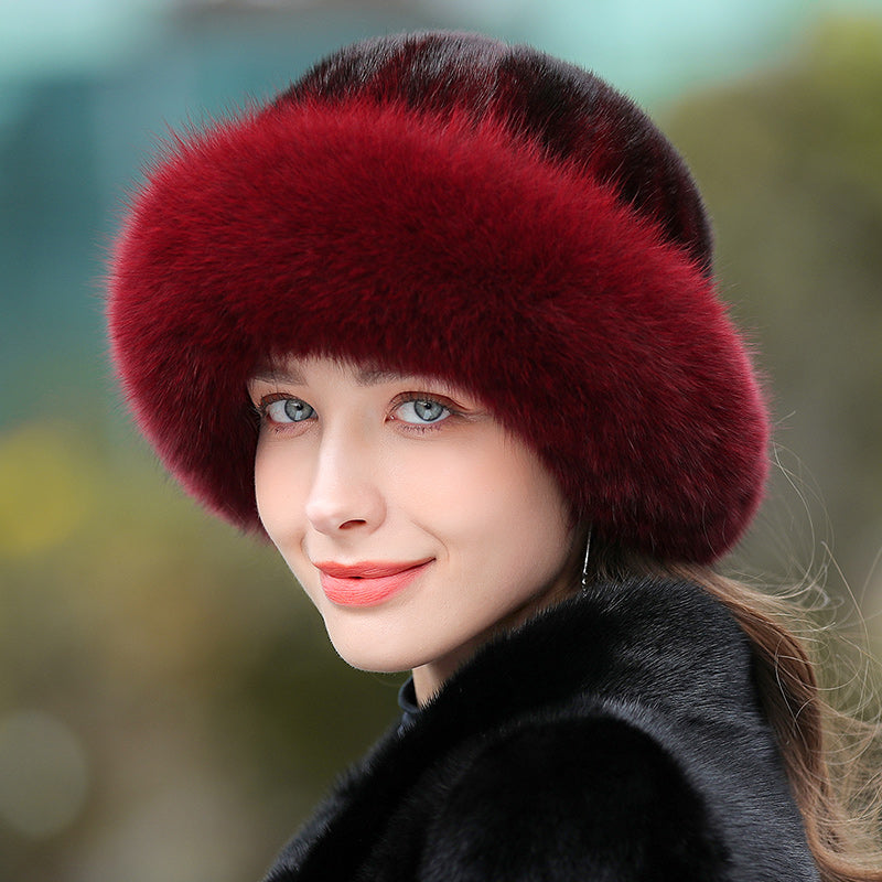 Women’s Outdoor Warm Fur Hat – Winter Cold-Weather Protection Hat