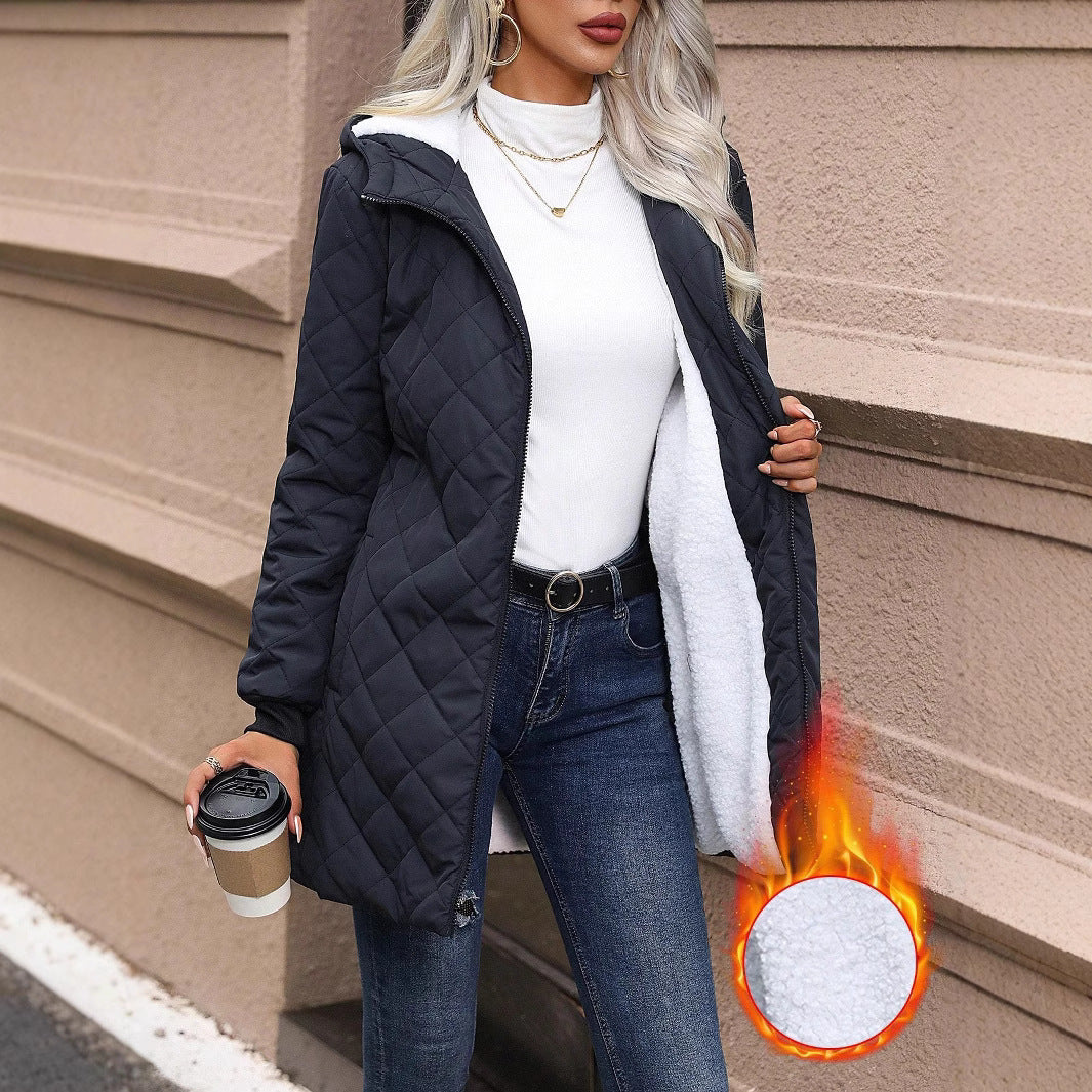 Women’s Cotton Jacket – Solid Color Lightweight Casual Outerwear