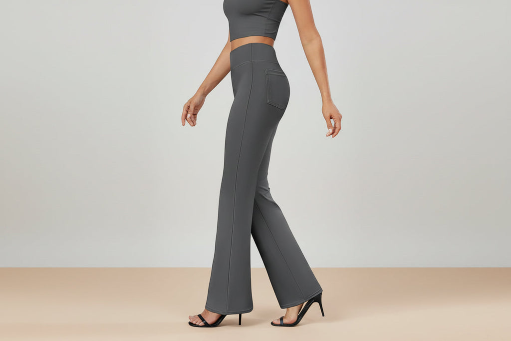 Business-Casual High-Waisted Stretch Trousers for Women