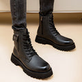 Leather Martin Boots