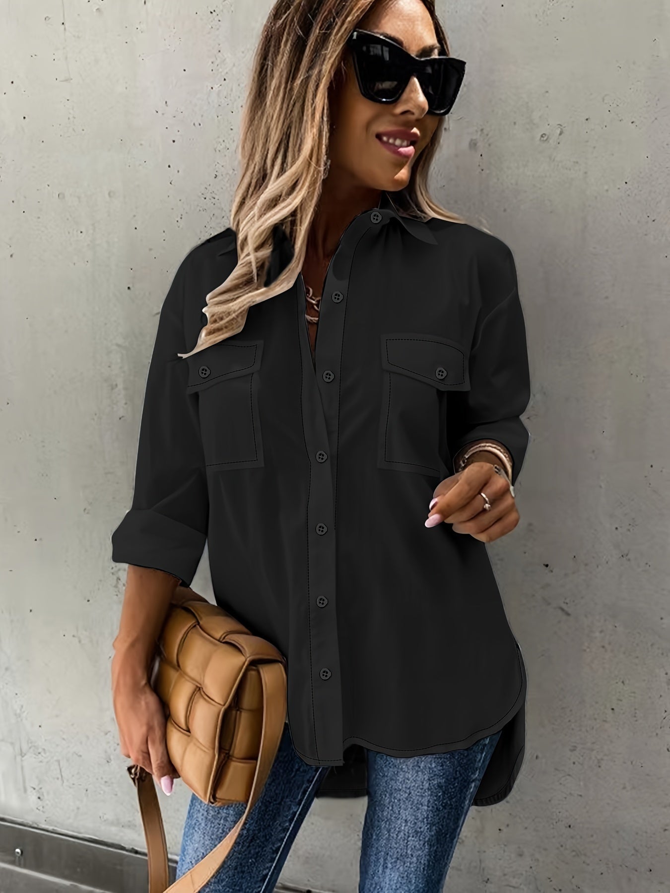 👚 Plus Size Women's Long Sleeve Two-Piece Casual Set