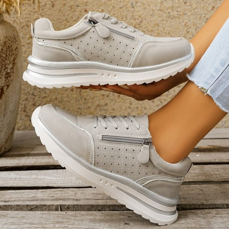 Chunky Heel Side-Zip High-Top Sneaker Boots – 3 Colors EU 36–43
