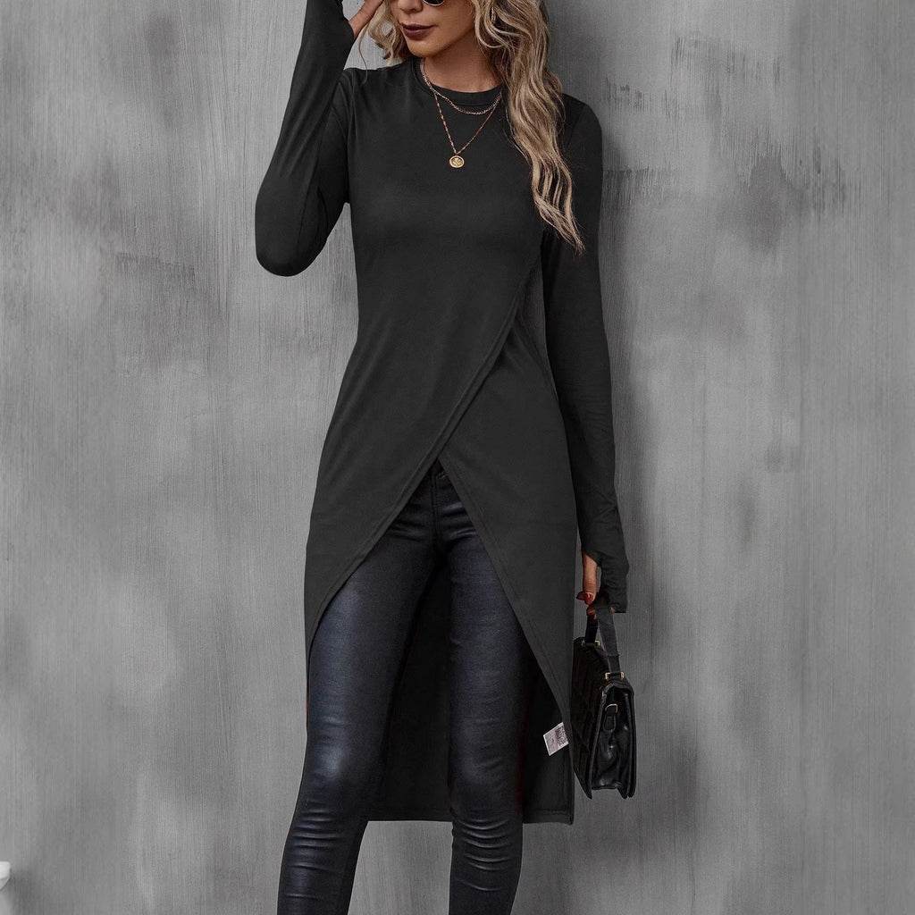 Women’s Slim Fit Long Sleeve Crew Neck Shirt