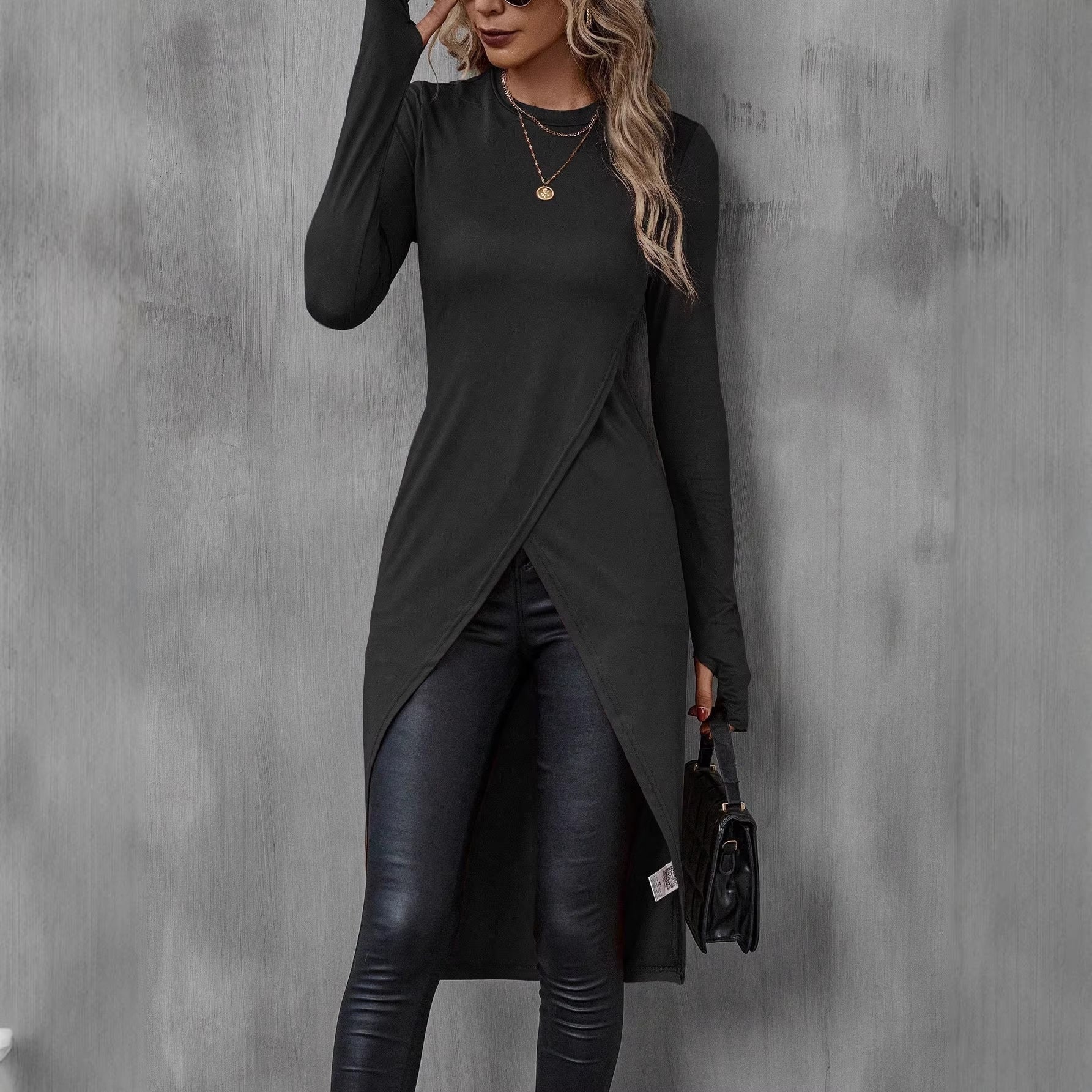 Women’s Slim Fit Long Sleeve Crew Neck Shirt