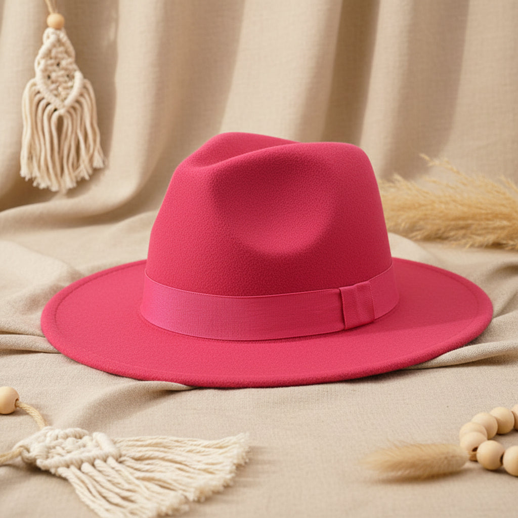 Wide Brim Bell Crown Wool Hat – Unisex Sun & Warmth Hat