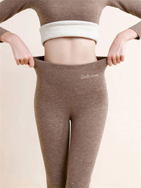 Women’s Fleece-Lined High-Waist Shark Leggings