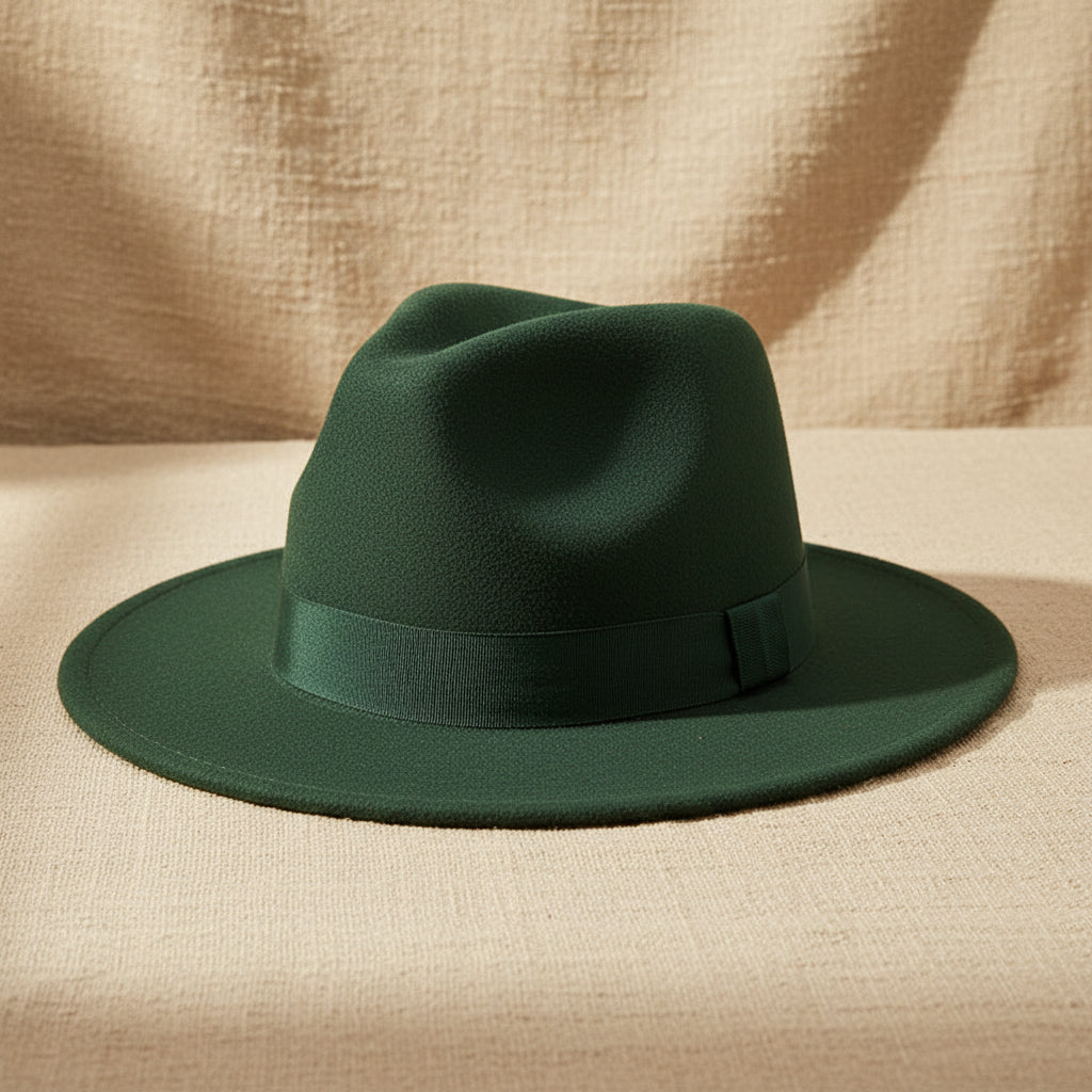 Wide Brim Bell Crown Wool Hat – Unisex Sun & Warmth Hat