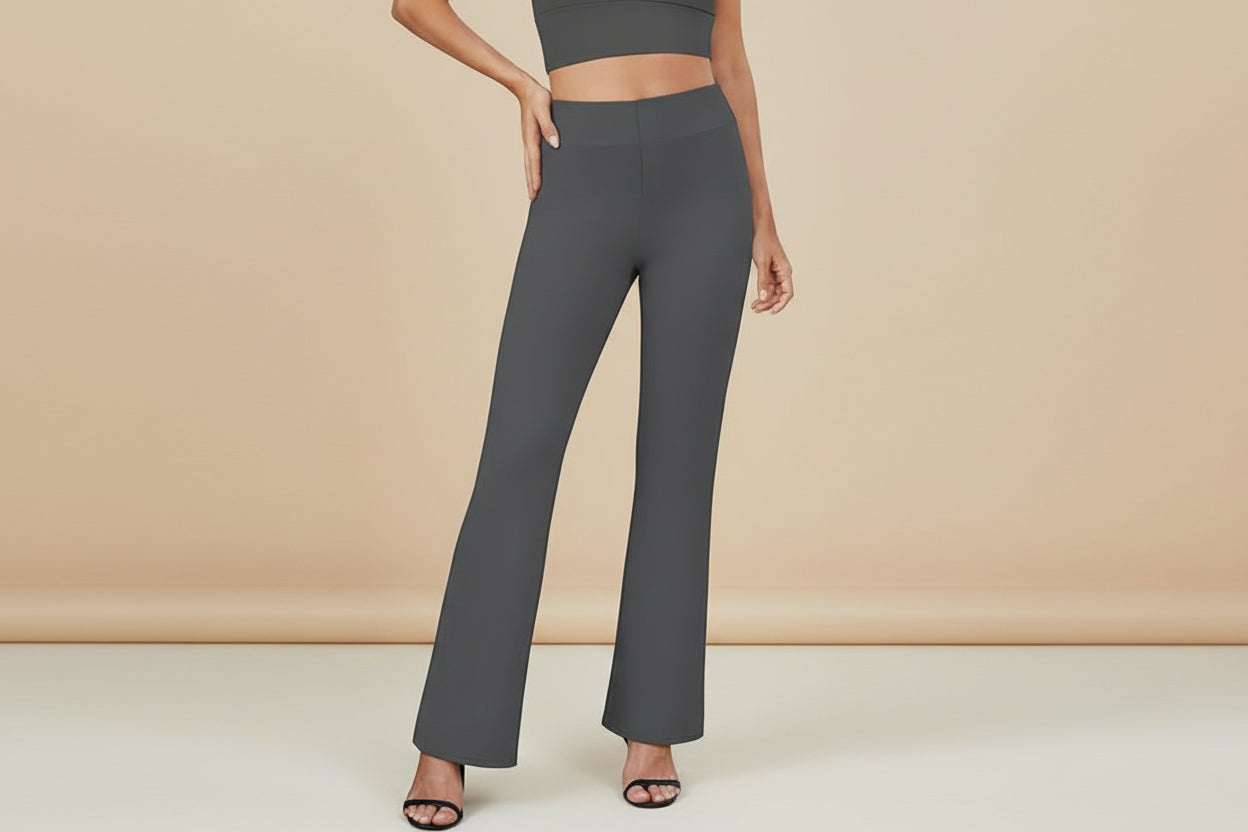 Business-Casual High-Waisted Stretch Trousers for Women