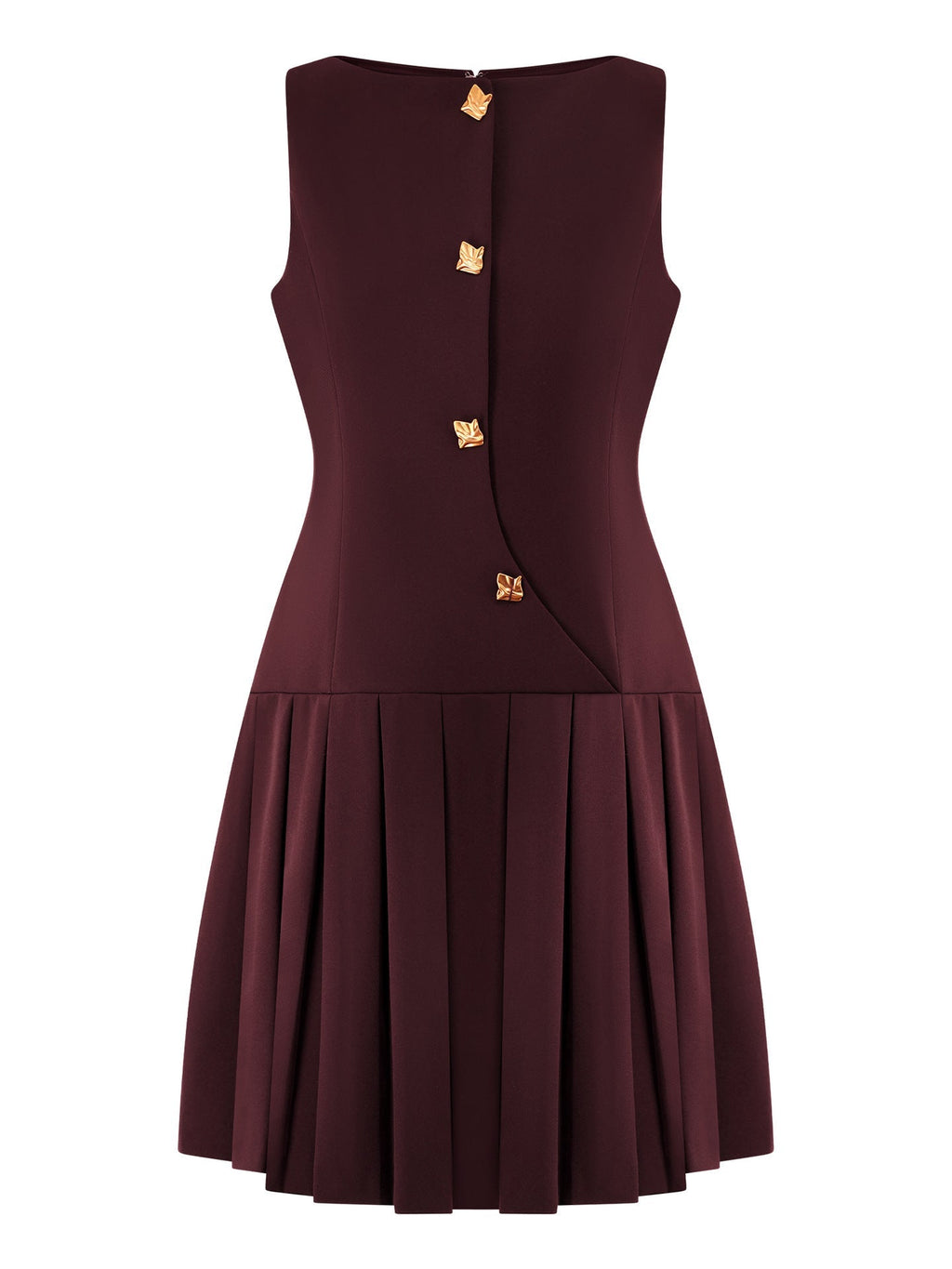 Women's V-Neck Sleeveless High Waist Ruched Mini Dress – Black, Wine Red, Royal Blue
