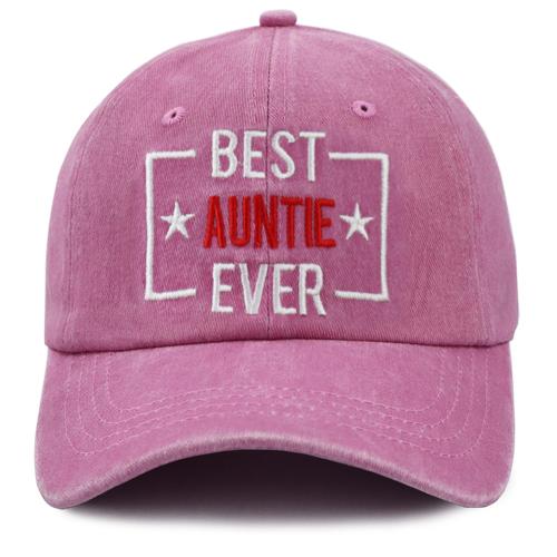 Best Auntle Ever Adjustable Wash Cotton Baseball Cap