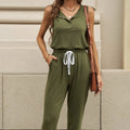 Women’s Off‑Shoulder Button Top & Pocket Pants Set