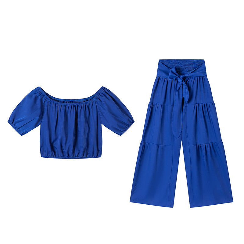High-Waist Flared Pants & Top Two-Piece Set – 7 Colors, S–2XL
