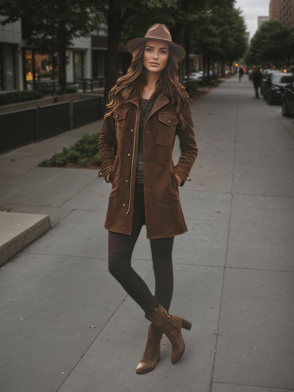 Women’s Vintage Style Long Winter Jacket – Warm Windproof Autumn Coat