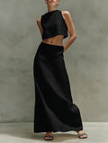 Women's Sleeveless Slimming Maxi Dress Two-Piece Set