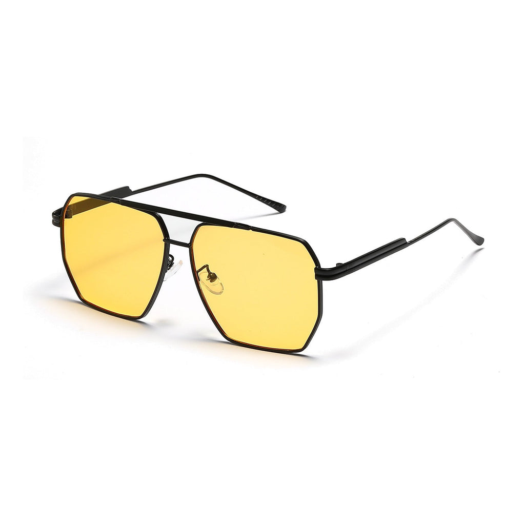 Double Beam Large Frame Sunglasses – Retro Fashion UV400