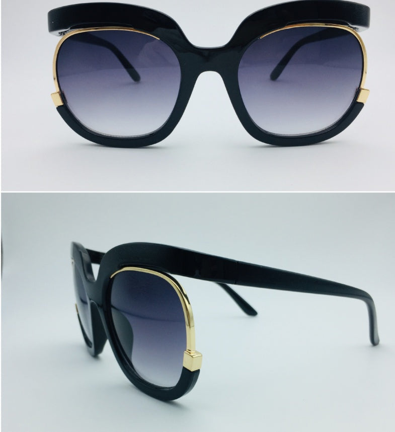 Cat Eye Half-Frame UV400 Sunglasses – Women’s Fashion Eyewear