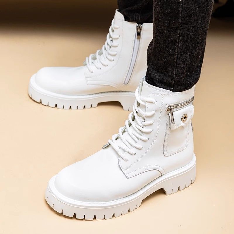 Leather Martin Boots