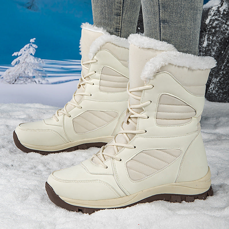 Women’s Winter Snow Boots – Fleece Lined Waterproof Cotton Boots