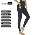 High Waist Pocket Stretch Leggings Women