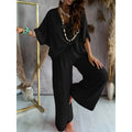 Women’s Lounge Set with Wide Leg Pant