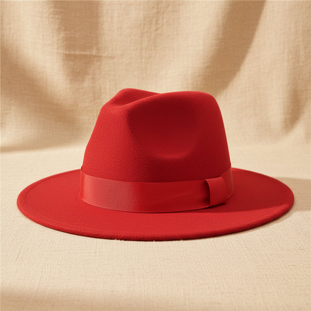 Wide Brim Bell Crown Wool Hat – Unisex Sun & Warmth Hat