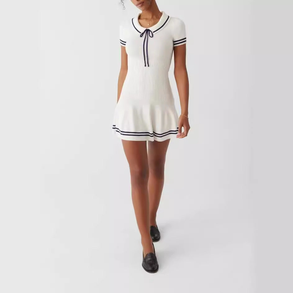 Women’s Striped Knit Midi Dress