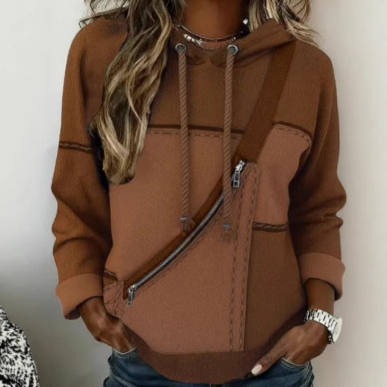 Women’s 3D Printed Hooded Sweatshirt – Long Sleeve Pullover
