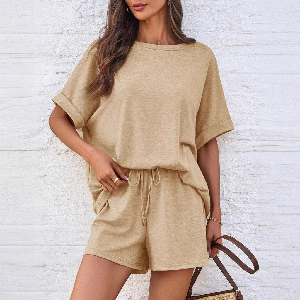 👕 Oversized T-Shirt & Drawstring Shorts Set – Ultimate Casual Comfort