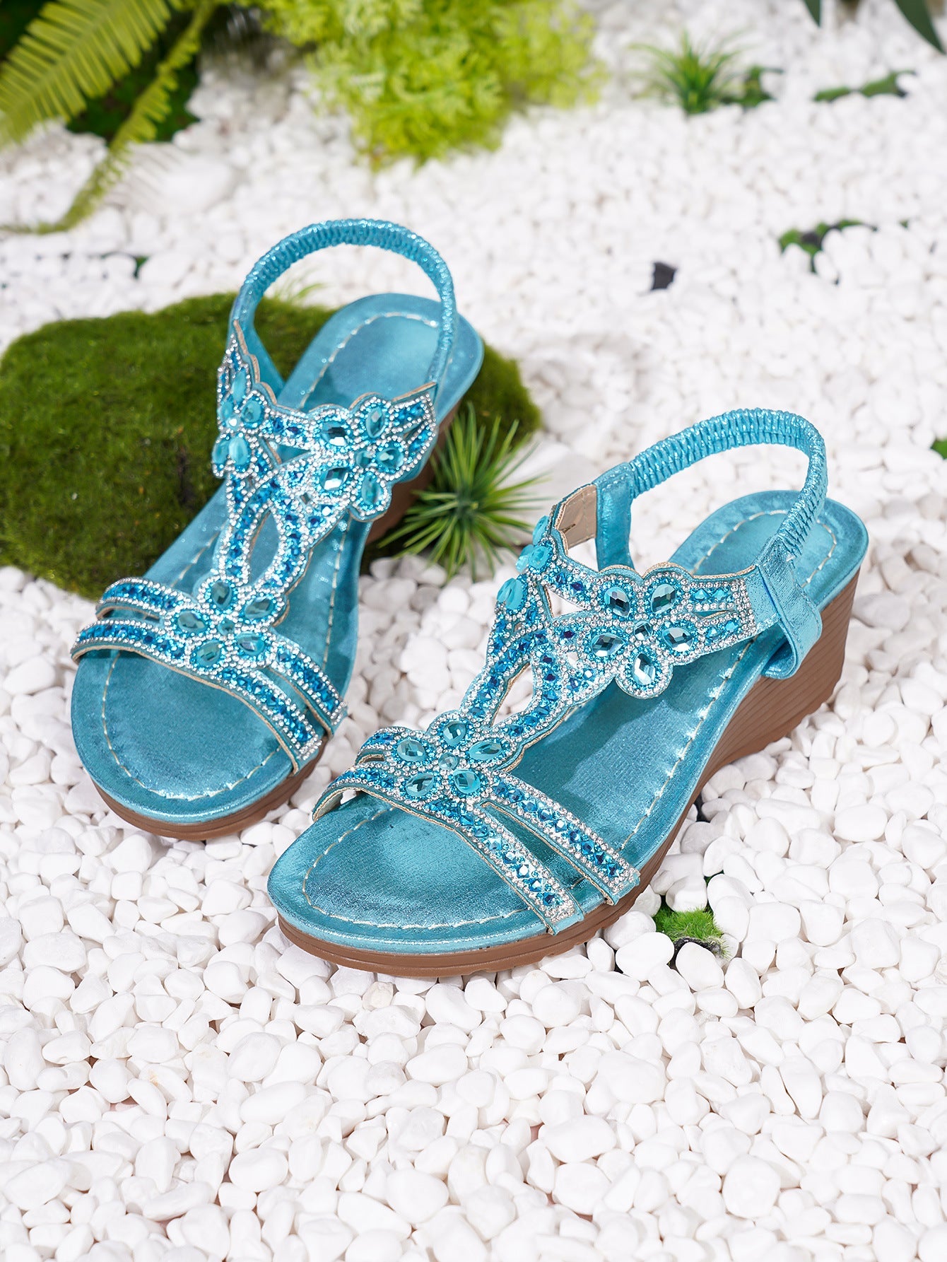 Bohemian Thick-Sole Wedge Sandals – 3 Colors EU 36–42