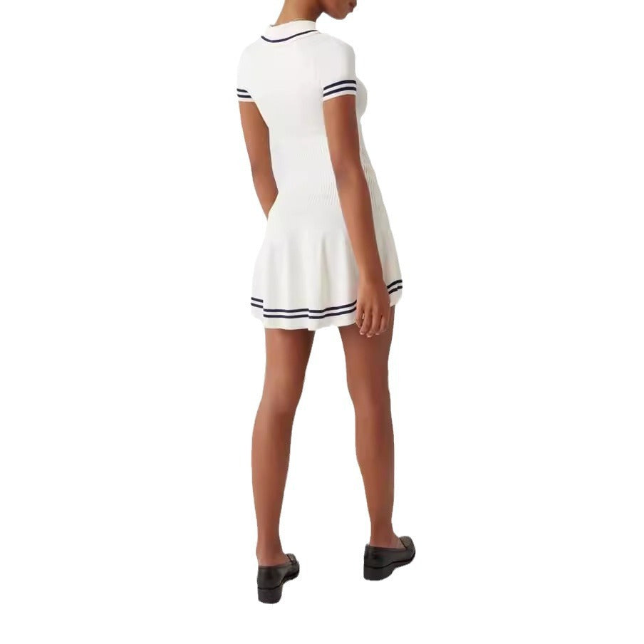 Women’s Striped Knit Midi Dress
