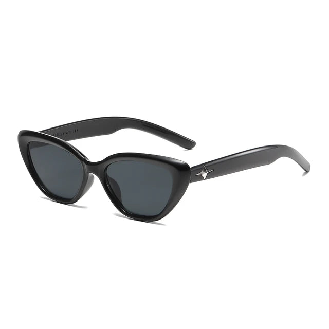 Fashion Cat Eye Sunglasses Women Men Classic Rice Nail Design