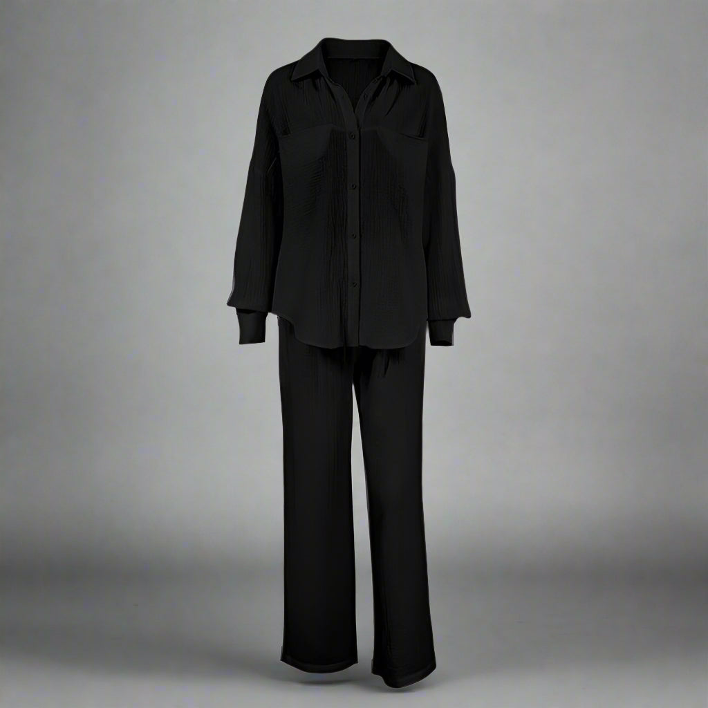 Women's Casual Solid Color Lounge Set