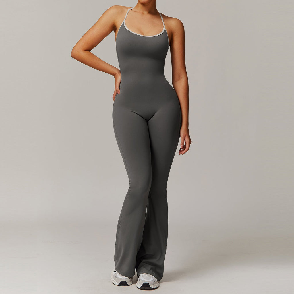 Women's Cross-Back Trumpet Jumpsuit – Sport Fashion Style