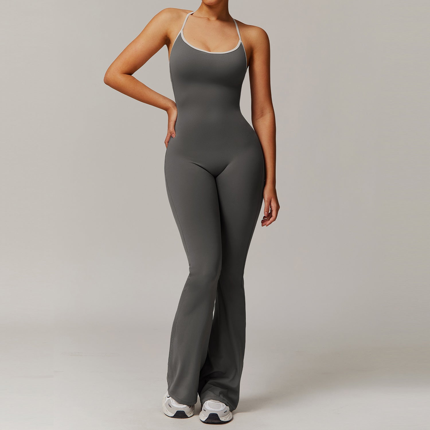 Women's Cross-Back Trumpet Jumpsuit – Sport Fashion Style