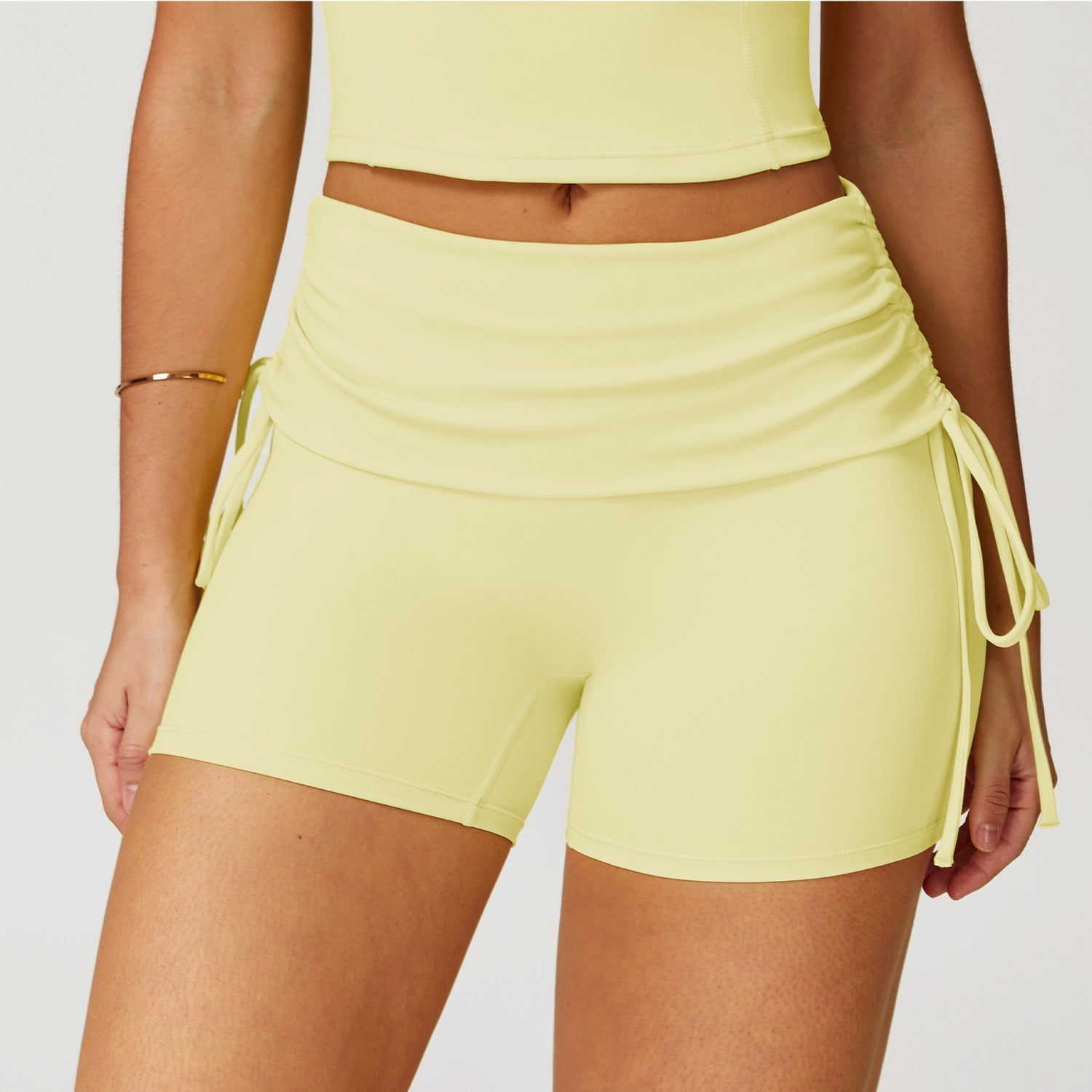 Women's Drawstring Tight Yoga Shorts – Running Sport Shorts