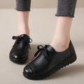 Women’s Black Flat Work Shoes – Soft Sole Anti-Slip Flats