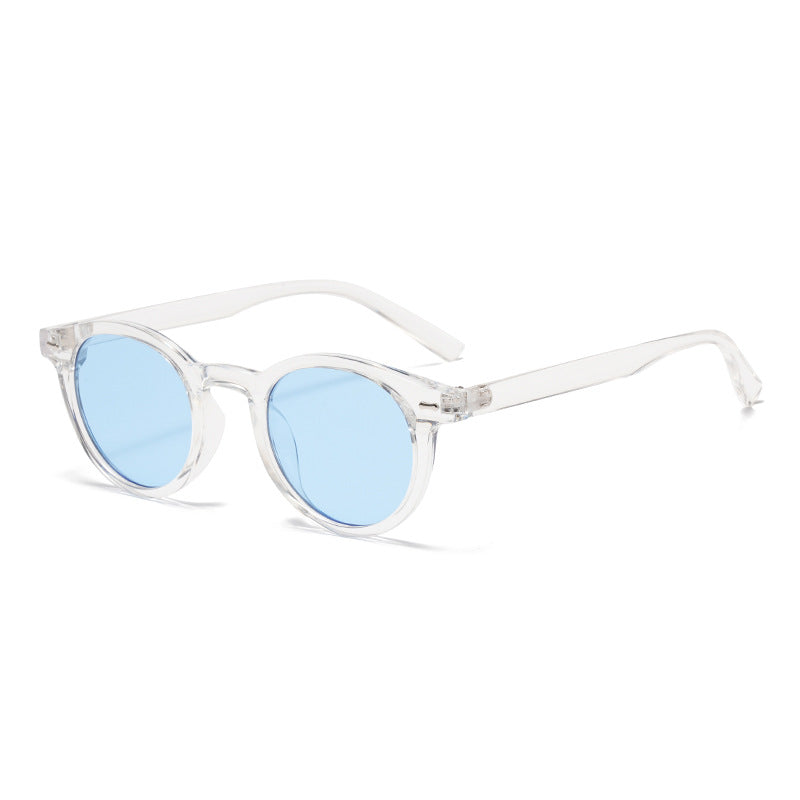 Retro Round UV400 Sunglasses – European Style Tinted Frames