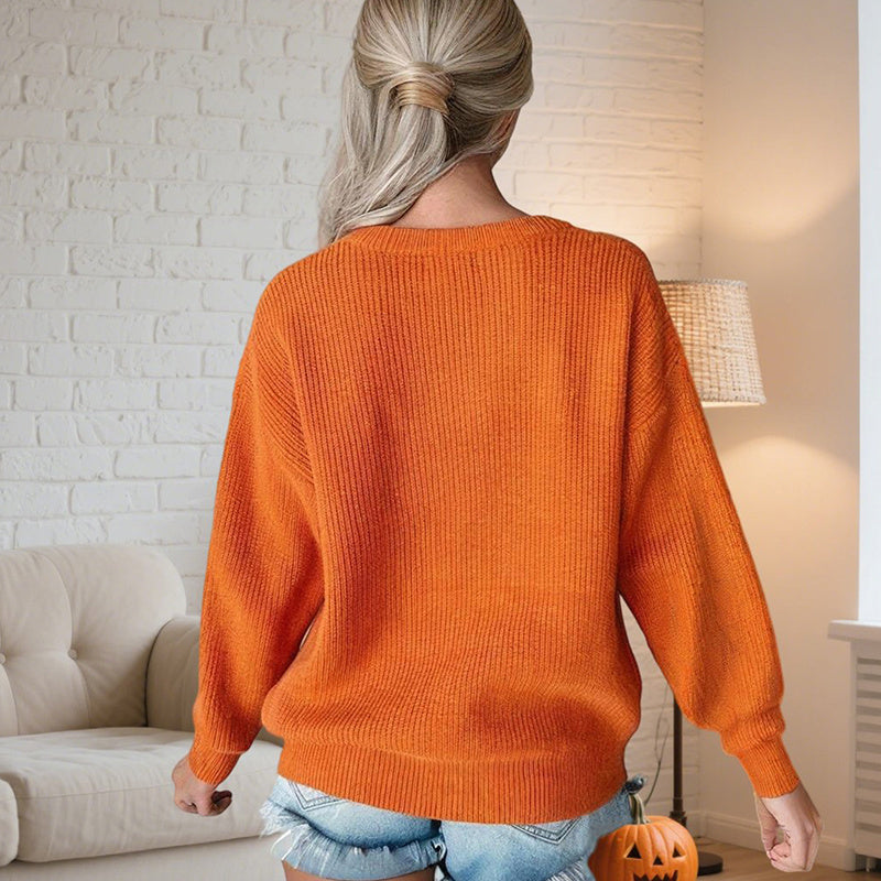 Women's Casual Round Neck Long Sleeve Pullover