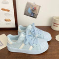 Women's Shell Toe Casual Sneakers – PU Leather Lace-Up Low-Top Trainers