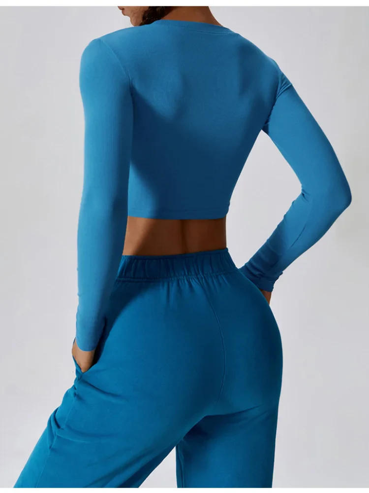 🧘‍♀️ Women’s Slim Fit Long Sleeve Yoga Top