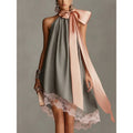 Women's Strapless Printed Bubble Skirt Vacation Maxi Dress